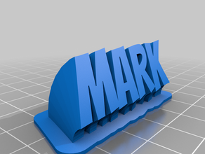 mark customized 3d print model - Mito3D