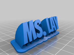 sweeping lay customized 3d print model - Mito3D