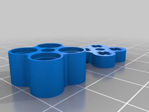fascio di matrice blocchi costruzione trasversale assale personalizzato estensione lego technic pin giocattolo i giocattoli 3d print model - Mito3D