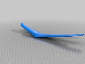 meine angepasste aktualisiert openscad parametric flying wing v2 mehr Abschnitte Spieren Steuerflächen kundengebundene 3d print model - Mito3D
