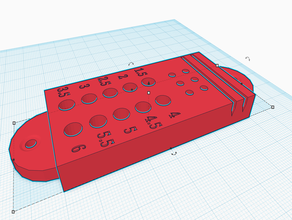 cnc drill bit razorblade stand mill storage 3d print model - Mito3D