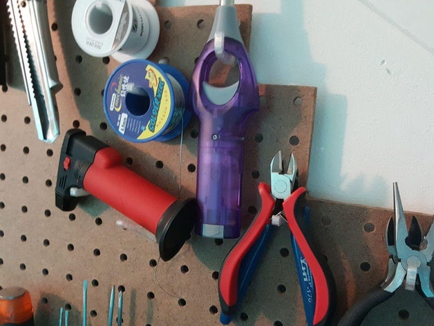 tablero de ganchos los pegboard gancho 3D print model - Mito3D