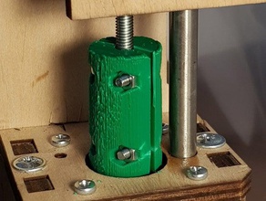 z-axis spindle coupling m5 z 3d print model - Mito3D