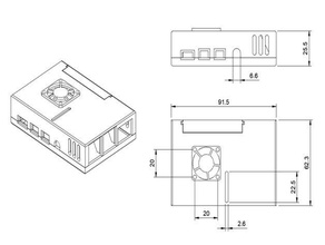 raspberry pi 4 ventilateur de boîtier la framboise cas 3d print model - Mito3D