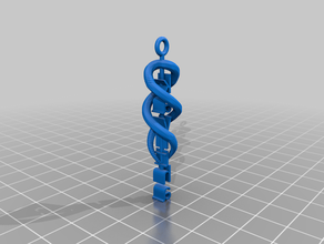 my customized spiral pendent 3d print model - Mito3D