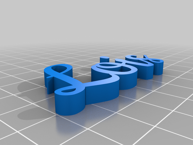 les lettres d'intention personnalisé 3D print model - Mito3D