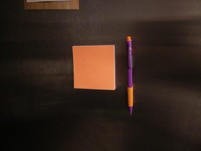 postit titular + ímãs geladeira ímã de magnética caneta notas 3d print model - Mito3D
