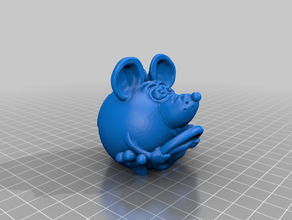 mouse car theme logo 2 3d print model - Mito3D