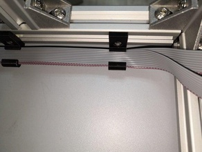 câble plat titulaire 2020 profil 12864 mini panneau D'ici à aluminium v-fente d'extrusion support de fg smart controller fysetc 3d print model - Mito3D