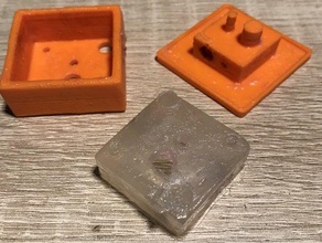 mold silicon hotend heat protection block 20x20x10 mm anet v2 a8 parts silicone upgrade 3d print model - Mito3D