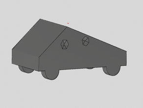 tesla cybertruck low poly reparado baixa contagem de polígonos caminhão 3d print model - Mito3D