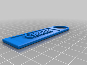 charlie name tag keyfob keyring 3d print model - Mito3D