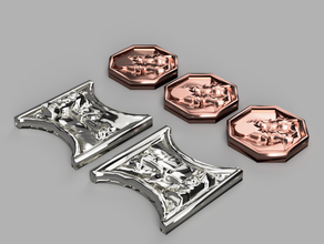 warhammer fantasy roleplay pièces de monnaie les le jeu rôle wfrp 3d print model - Mito3D