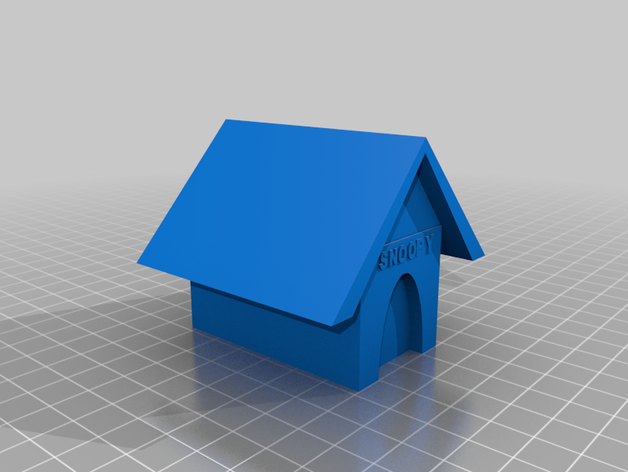 snoopy casa 3D print model - Mito3D