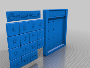 magnetische Schiebe-puzzle 3d print model - Mito3D