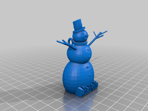 boneco de neve 3d print model - Mito3D