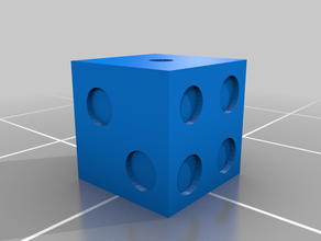 basic balanced 6 sided die dice 3d print model - Mito3D