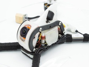 fc & esc de montaje drone adaptador monte el controlador vuelo fpv carreras fpvframech 3d print model - Mito3D