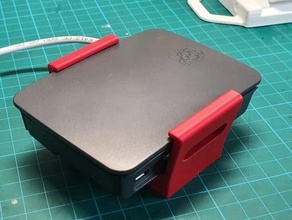 raspberry pi titulaire le la framboise simple détenteur 3d print model - Mito3D
