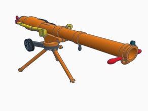 b-10 rinculo del fucile 82mm russia sovietica spg-9 urss 3d print model - Mito3D