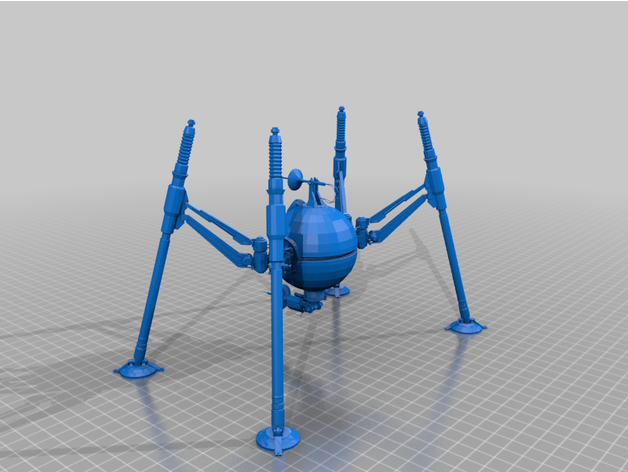 og-9 spider walker star wars legion scale 3D print model - Mito3D