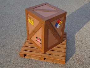 crate deck box mtg commander deckbox holder edh magic gathering 3d print model - Mito3D