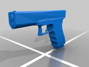glock v1 beginner project gun 3d print model - Mito3D