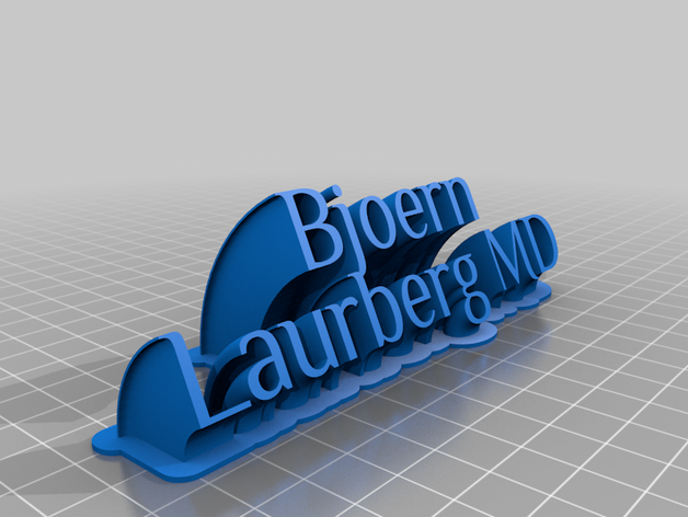 bjoern laurberg md personalizado 3D print model - Mito3D