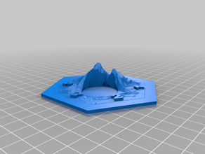 catan iceberg hex farers sea seafarers tile 3d print model - Mito3D