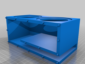 4 3'' subwoofer box subs 3d print model - Mito3D
