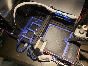 ender 3 cama caliente cable de montaje plana router 3d print model - Mito3D
