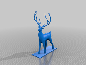 christmas deer platform animal decoration viral 3d print model - Mito3D