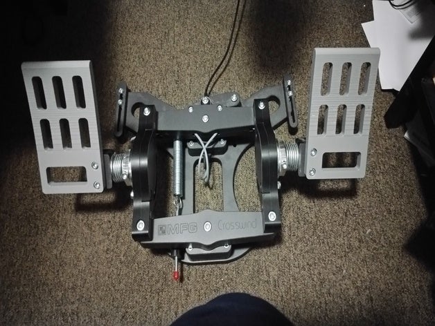 combat rudder pedals mfg vent de travers 3D print model - Mito3D