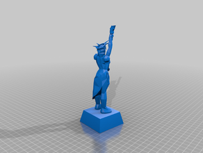 statut libert usbir 3d print model - Mito3D
