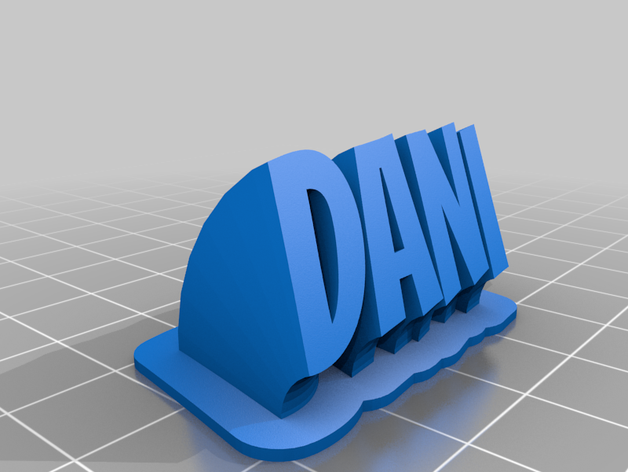 dani personnalisé 3D print model - Mito3D