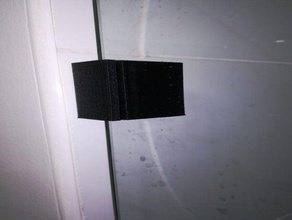 handle glass shower screen tpu door wall accessories 3d print model - Mito3D