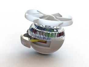 grip - squeeze ventilateur fidget main spinner le levier engrenage planétaire 3d print model - Mito3D