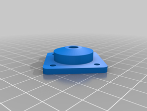 my customized flatsurface bearing holder 626 zz 19x6x6 3d print model - Mito3D