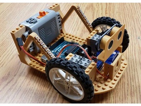 arduino uno l298n lego car chassis case coding diy electronics compatible model programming rc robot 3d print model - Mito3D