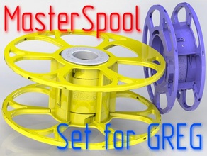 masterspool greg filament creality ender 3 ender3 filament-Spule Kunststoff spool 3d print model - Mito3D