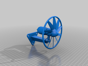 little wall fan repurposed printer motor 3d print model - Mito3D
