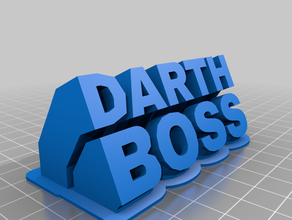darth boss su misura 3d print model - Mito3D