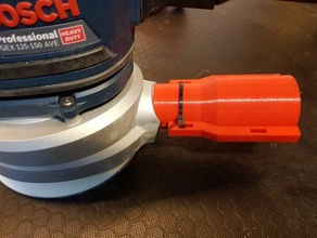bosch gex 125-150 ave vacuum adapter 3d print model - Mito3D