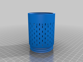 larger desiccant jar extention 3d print model - Mito3D
