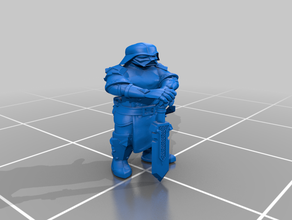 dnd vaders darth vader miniature paladin dwarf halfling human star wars 3d print model - Mito3D