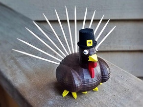 turkey toothpick holder 3d print model - Mito3D
