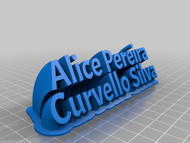 alice su misura 3D print model - Mito3D