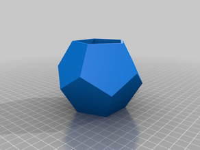 dodecahedron vazo mumluk spiral etli sahibi pot çay ışık mum 3d print model - Mito3D