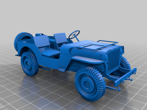 jeep willys mb 3d print model - Mito3D