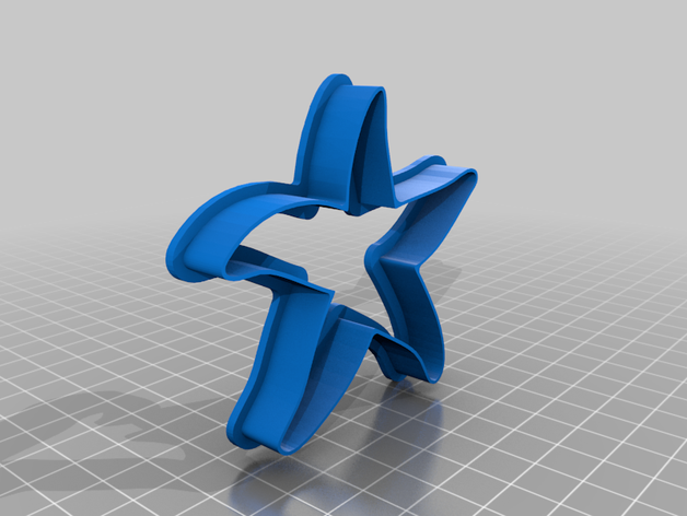 estrela-do-mar cortador de cookie 3D print model - Mito3D